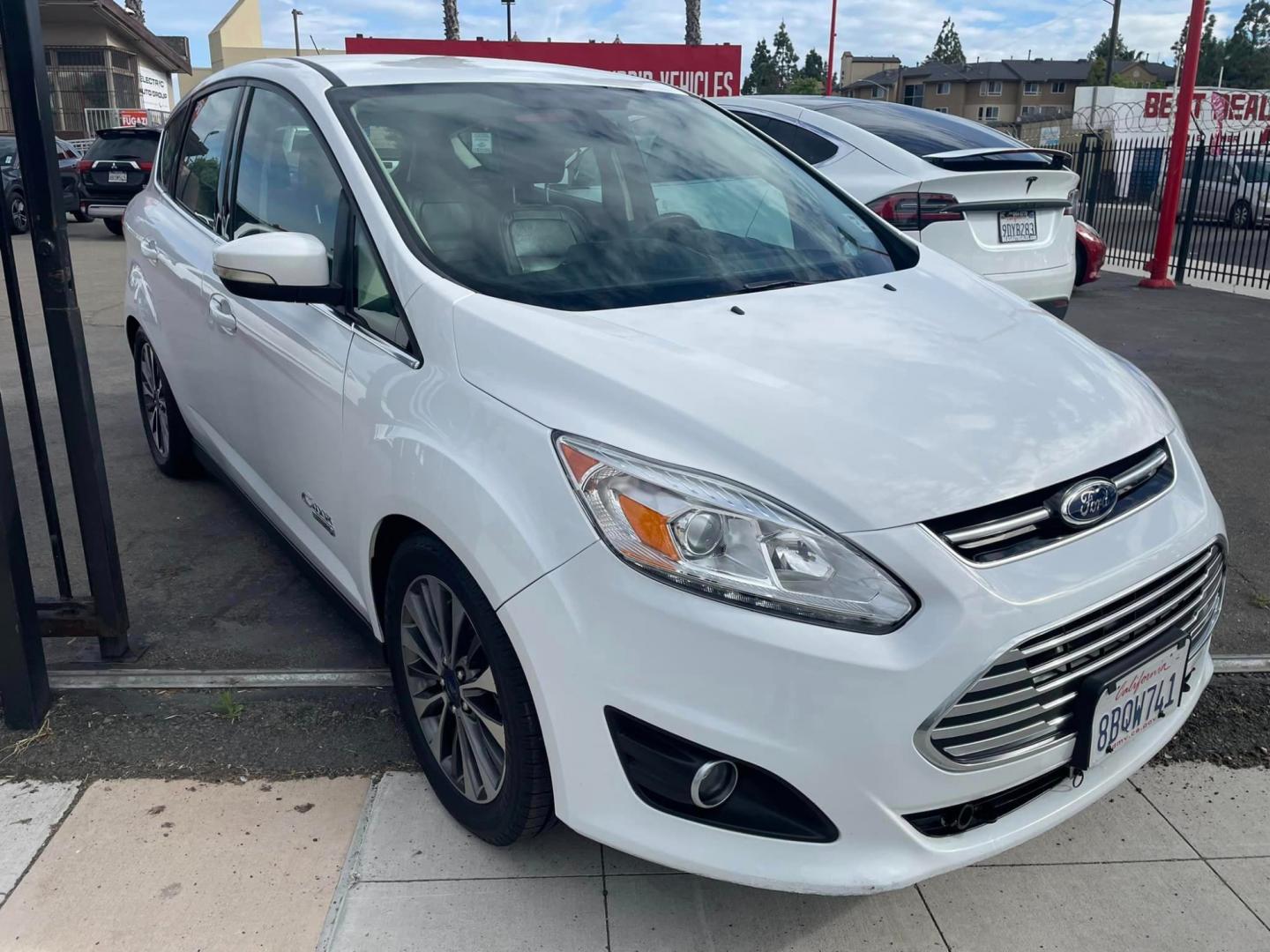 2017 WHITE /BLACK Ford C-Max Energi (1FADP5FU5HL) , located at 744 E Miner Ave, Stockton, CA, 95202, (209) 944-5770, 37.956863, -121.282082 - Photo#0